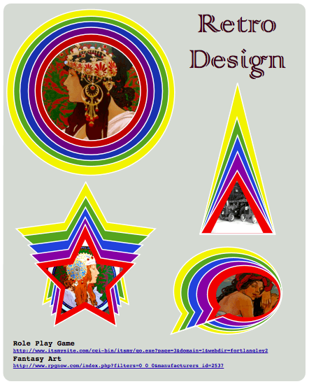 Retro Design Elements For Pages Retro Design Elements For Pages
