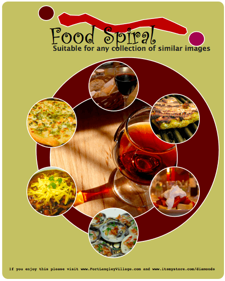Food Spiral Menu Template Food Spiral Menu Template
