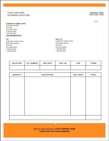 Modern Solid Invoice Template Modern Solid Invoice Template
