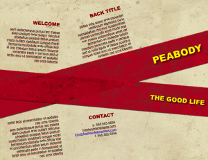 Peabody Parchment Brochure Template