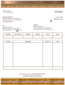 Realty Stylish Invoice Template