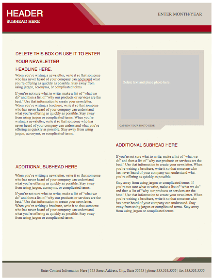 Health Stylish Newsletter Template Health Stylish Newsletter Template