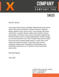 X Letterhead Template For Pages