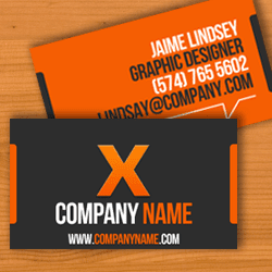X Business Card Template for Pages