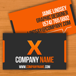 X Business Card Template X Business Card Template