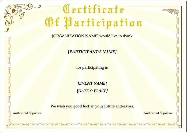 Training Certificate Template for Pages