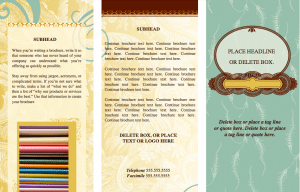 Trendy Eclectic Tri-fold Brochure Template for Pages