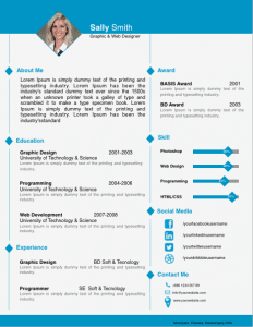 Diamond Image Resume Template for Pages