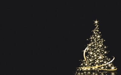White Light Christmas Tree Keynote Theme