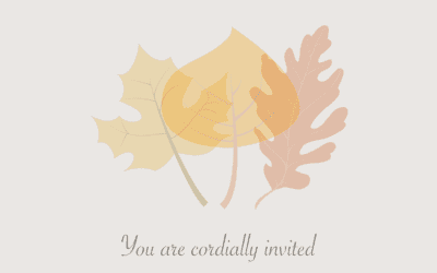 Pages Autumn Wedding Invitation Template
