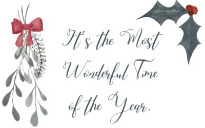 Most Wonderful Time of the Year Watercolor Christmas Card