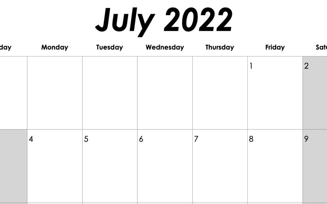 Modern 2022-2023 Vertical Monthly Calendar Template